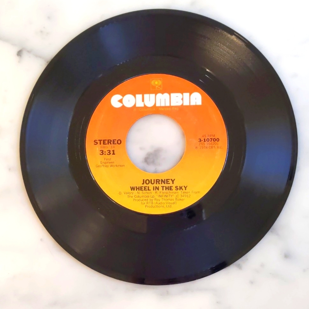 Vintage 1978 Journey: Wheel in the Sky and Can Do.